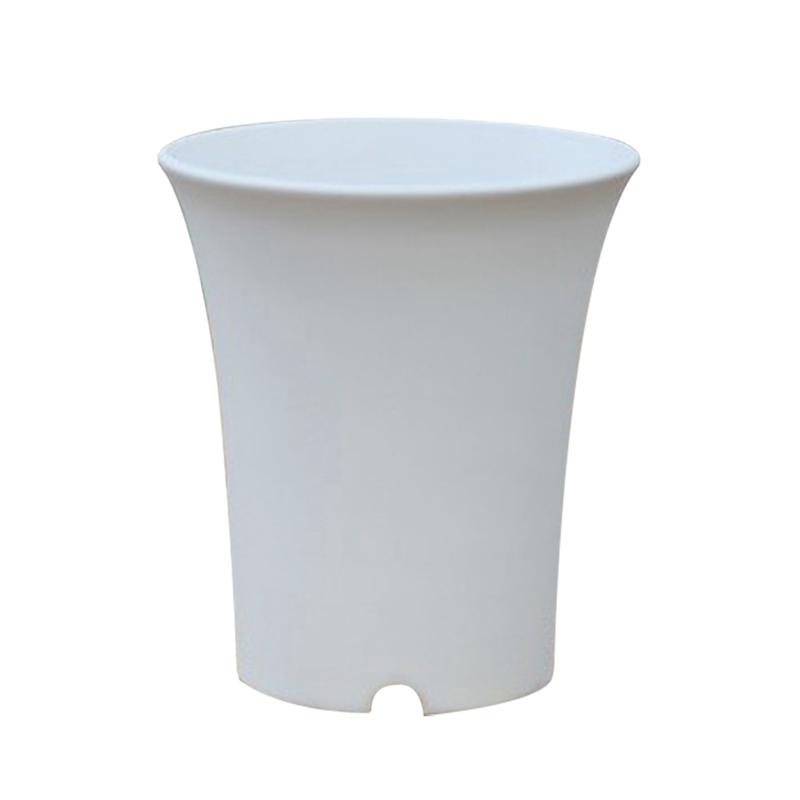 10 stk sukkulenter blomsterpotte plantepotte planter plastikpotter runde til hjemmekontor eller havedekoration - ekstra lille (hvid)