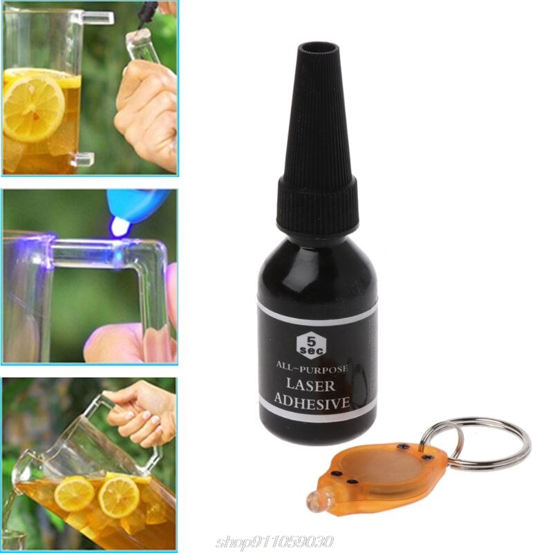 5 Tweede Fix Uv Licht Lijm 15Ml Met Uv Lamp Sterke Bonding Voor Keramische A22 21