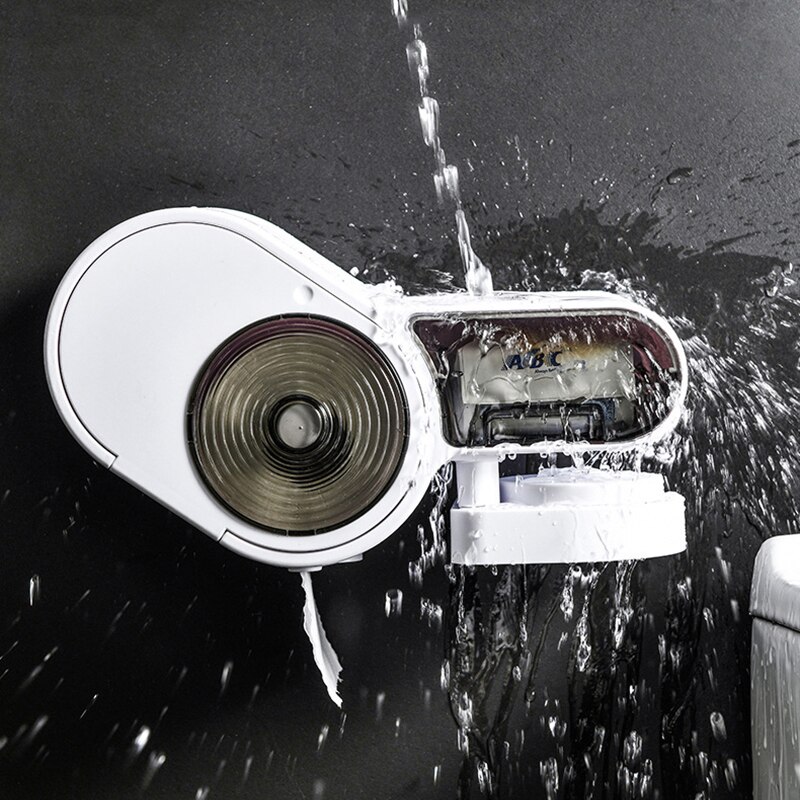 Badkamer Toiletrolhouder Tissue Doos Met Asbak Plastic Wc Dispenser Wall Mounted Tissue Opbergdoos Gratis Ponsen