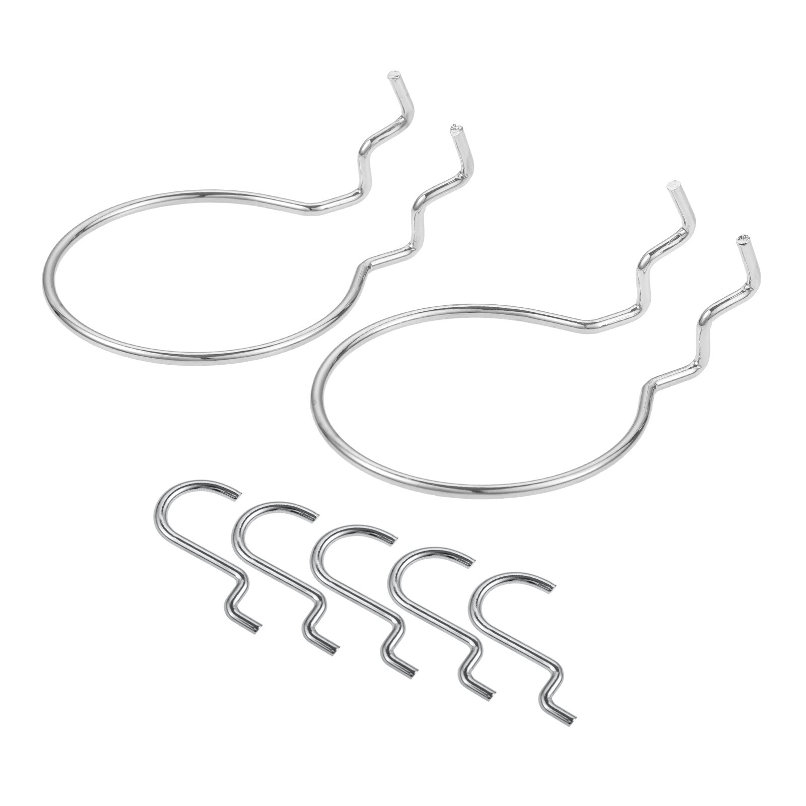 5/2 Pcs Pegboard Organization Plier Holder Peg Hook U Wire Double Loop Wallpeg Display Hammer Punches Scissors Tool Organizer