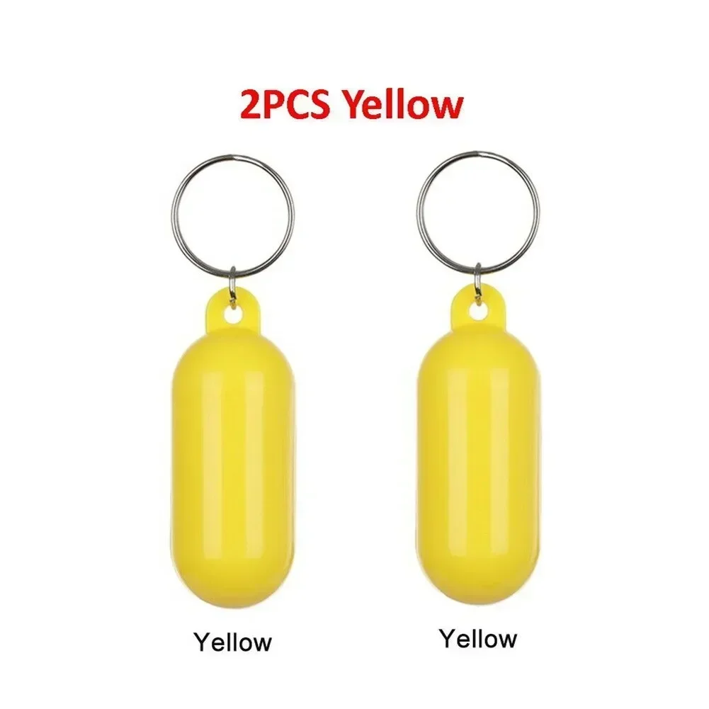 2x Portachiavi galleggiante per kayak da barca Portachiavi galleggiante Portachiavi galleggiante Accessori per barche per la pesca in barca Kayak Rafting e surf: YELLOW