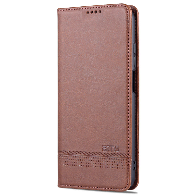 A02S Etui SM-A025F/DS Etui do Samsung Galaxy A02S A03S A02 S A 03 S A 03 S okładka książki stojak portfel gniazdo kart kabura Coque torba: A02S (Europe) / Brown