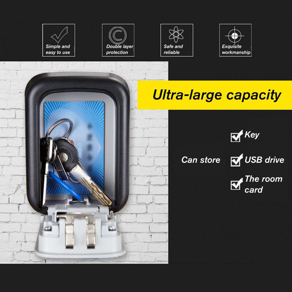 Alloy Code Lock Key Box Keysafe Password Security Code Lock Travel Security Padlock Key Storage Password Boxes LESHP