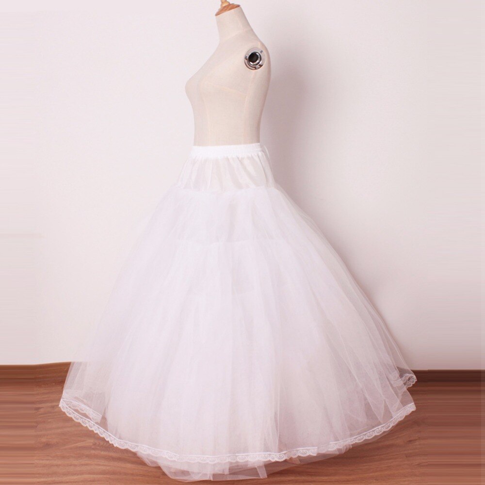 8 Layers Tulle Underskirt Wedding Petticoat Accessories Without Hoops For A Line Wedding Dress Wide Plus Petticoat Crinoline
