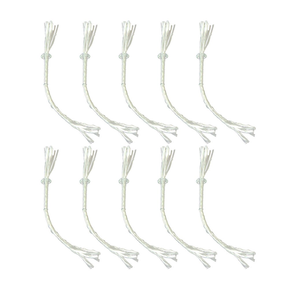 10pcs Fiberglass Wick Bottle Alcohol Oil Lamp Kerosene Burner Stove Wick: Default Title