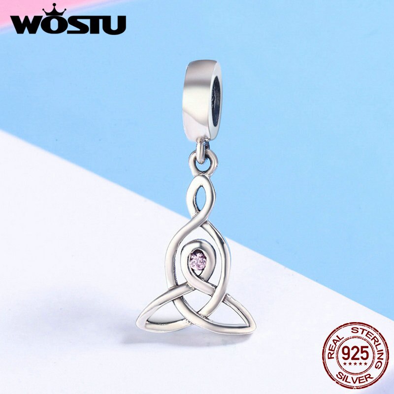 Wostu Authentieke 100% 925 Sterling Zilveren Lucky Heilige Bewaken Charms Fit Originele Wst Armbanden Armbanden Fijne Sieraden CQC423