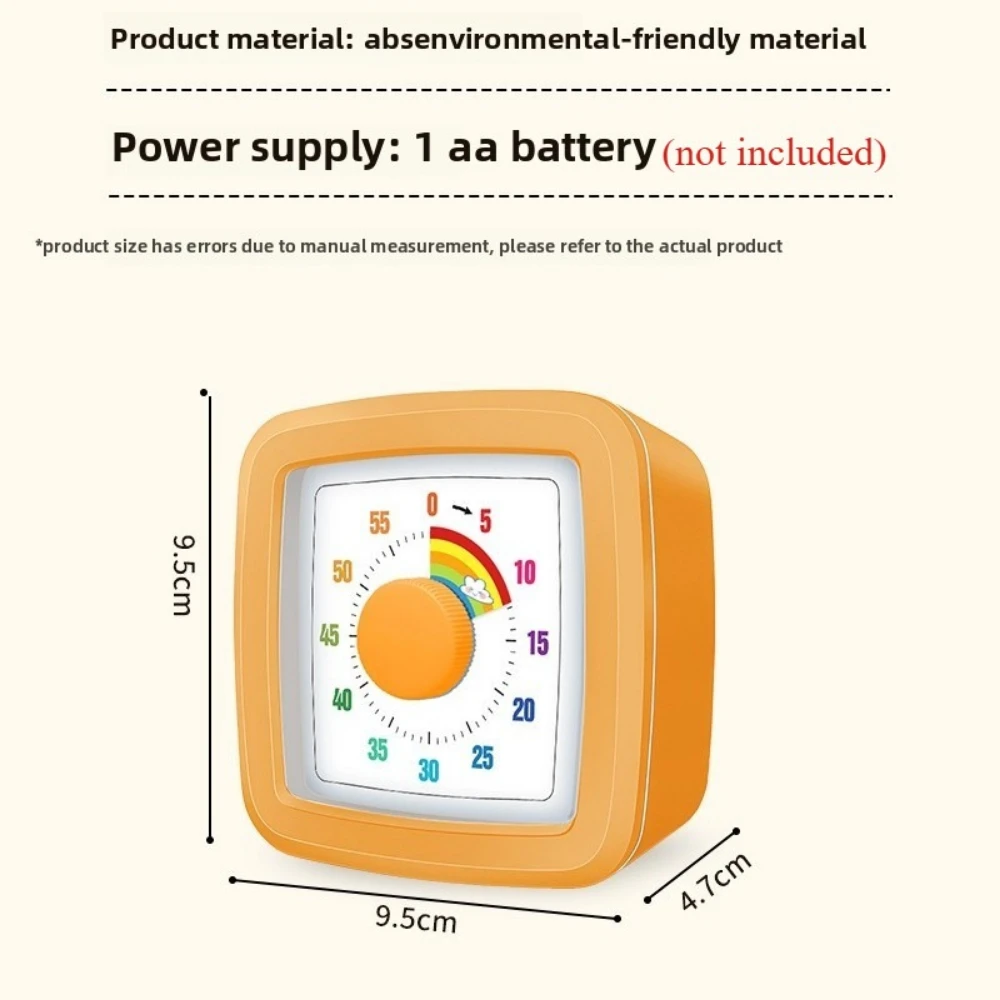 -selling Visual Timer 60 Minutes Countdown Suitable for Children and Adults Silent Classroom Timer for Home and School Clock