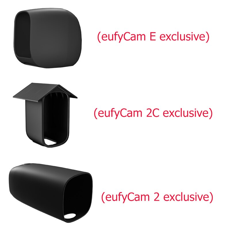 2pcs Silicone Protective Covers for eufyCam Series Anti-Scratch Camera Protective Cover Giving Security Camera Protection Camera