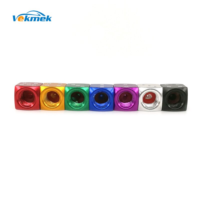 4pcs Dice Aluminum Tire Valve Caps for Auto Bike Motorcycle Boson Valve Stem Covers for US Valves Car Styling Parts Accessories