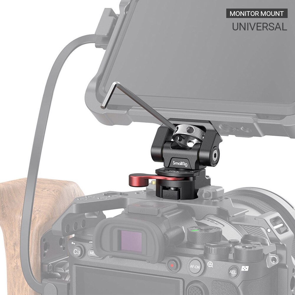 SmallRig Quick Release Nato Clamp Monitor Holder Swivel and Tilt Adjustable Monitor Mount with NATO Clamp Mount 2906