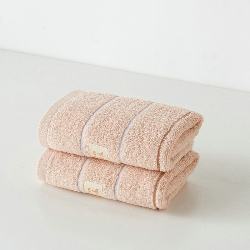 Face Towel Bathroom Super Absorbent Luxury Soft Cotton Anti-Microbial Towels Hand Towel 33x73cm Stripe Style 100% Cotton MJ-1090: Pink