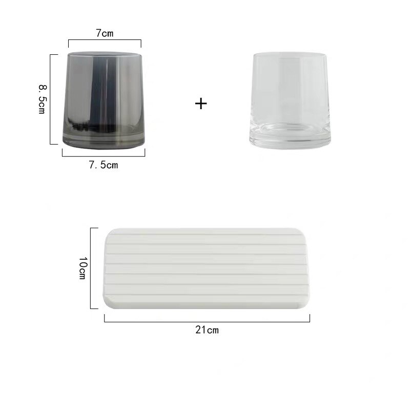 Hotel Vanity Countertops Bathroom Homestay Brush Tumbler Cup Bathroom Accessary: H