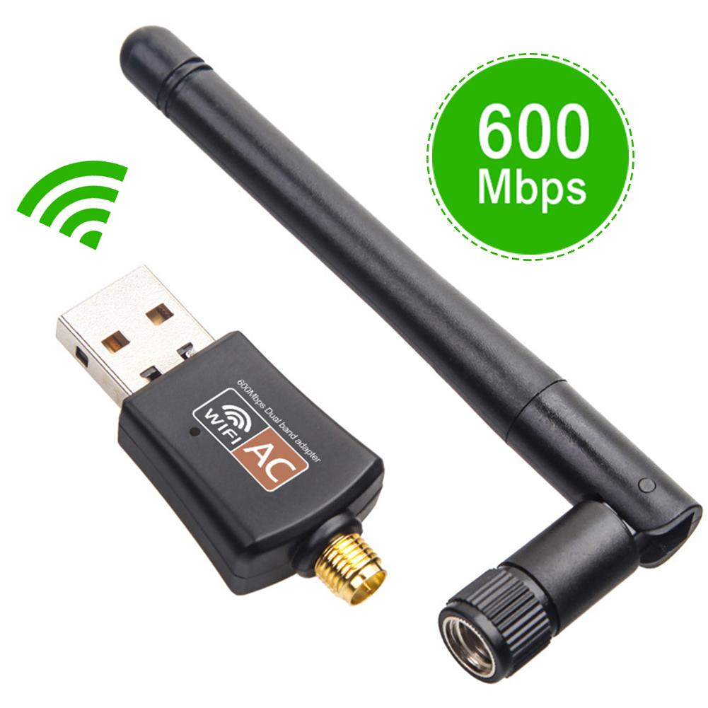 600 Mbps 5 Ghz 2.4 Ghz USB Wifi adaptateur USB double bande RTL8811AU Wifi antenne Dongle LAN adaptateur pour Windowss