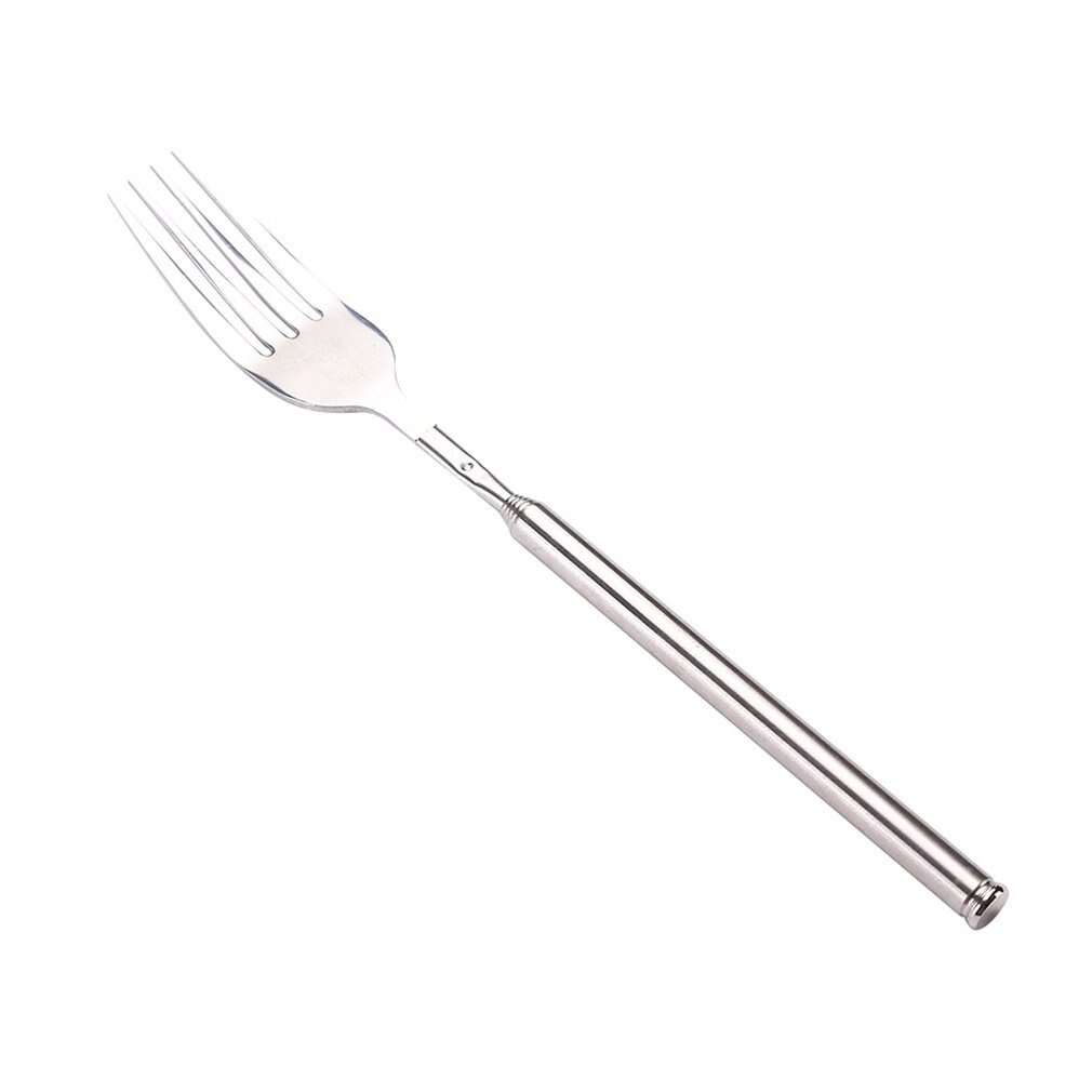 Udtrækkelig gaffel rustfrit stål teleskopisk gaffel køkkenredskab