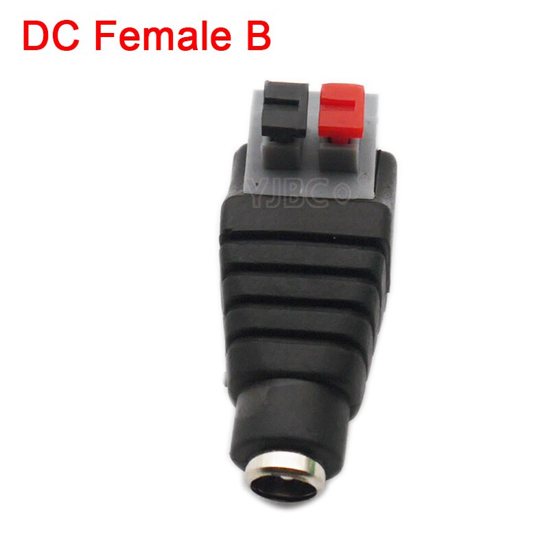 5Pcs Man Vrouw Gratis Lassen Dc Connector/Dc Connector Plug Cable Connector Voor Led Power Adapter Cctv camera Led Strip: DC Female B