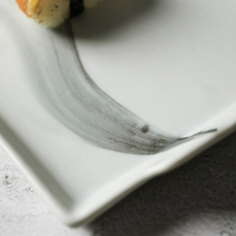 Chinese hand-painted dinner plate Korean tableware dinner plate dessert plate dry soak plate tea plate Kung Fu ceramic plate