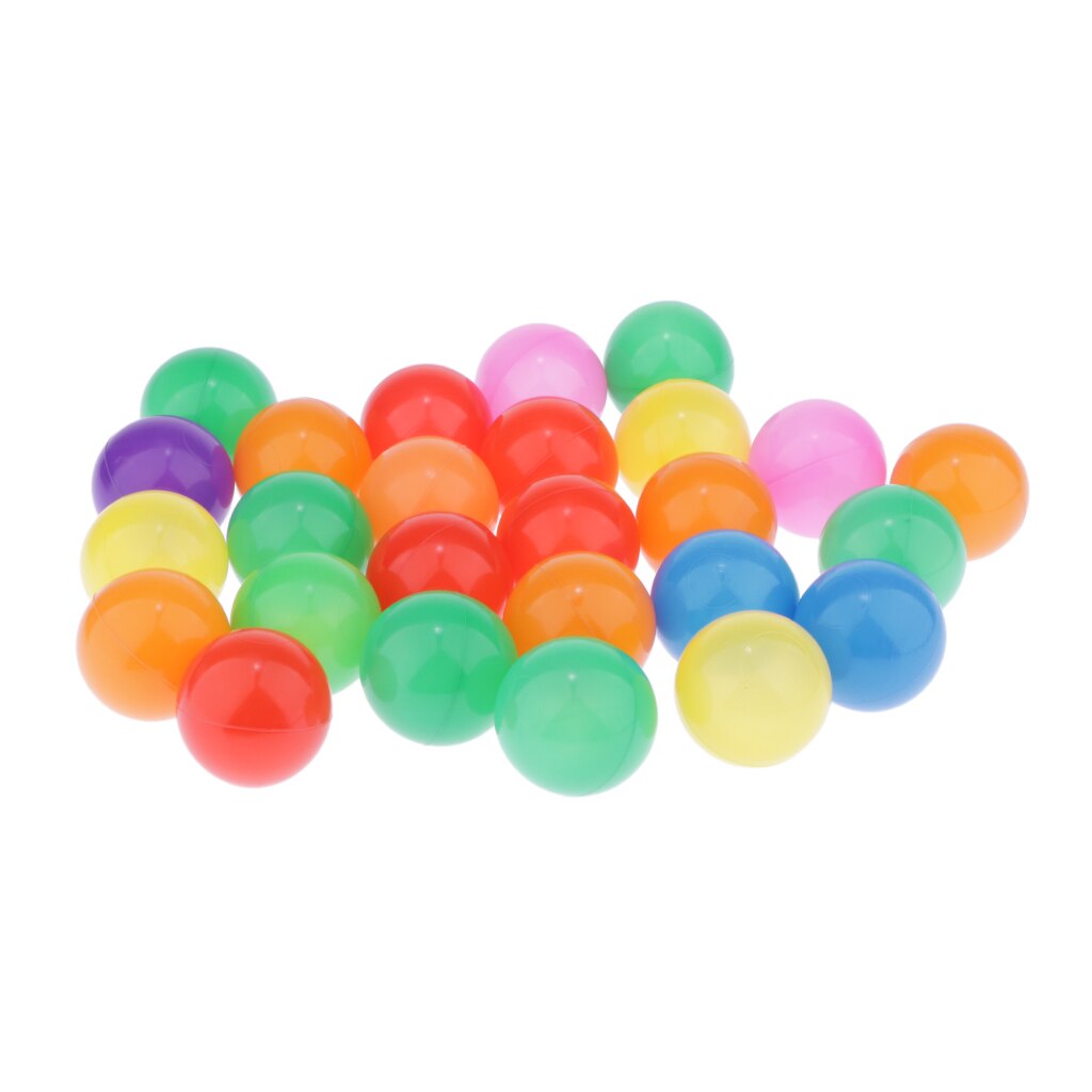 50 Pcs Colorful Ocean Ball Soft Plastic Ocean Ball Swim Ball Toy Outdoors