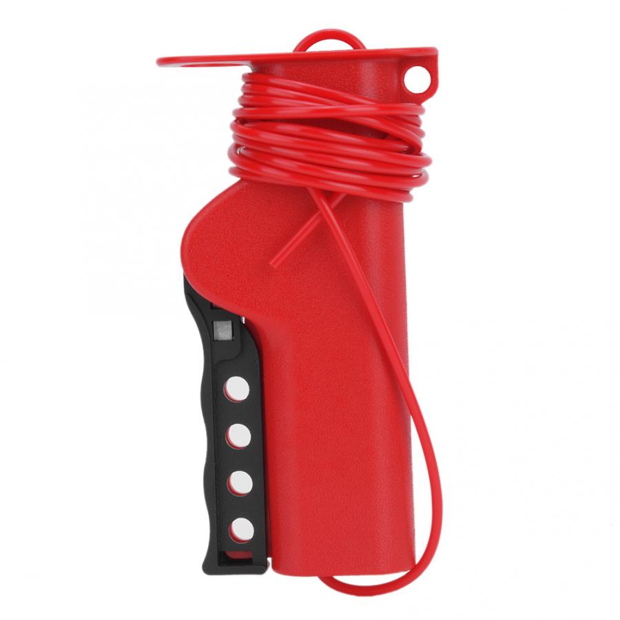 Adjustable Nylon Cable Lockout Irregular Industrial Equipment Safety Lock Device 1.6m / 5.2ft
