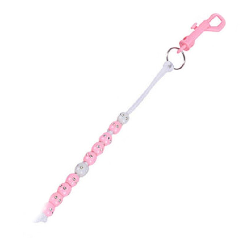 Plastic Golf Bead Stroke Counter Braid Cord Score Tellen Met Clip Teller: Roze