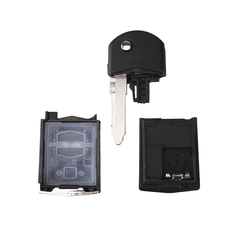 Keyyou 2/3 Knoppen Afstandsbediening Sleutel Blanco Geval Vouwen Flip Afstandsbediening Sleutel Shell Vervanging Case Fob Pad Voor Mazda 2 3 5 6 RX8 MX5 2B