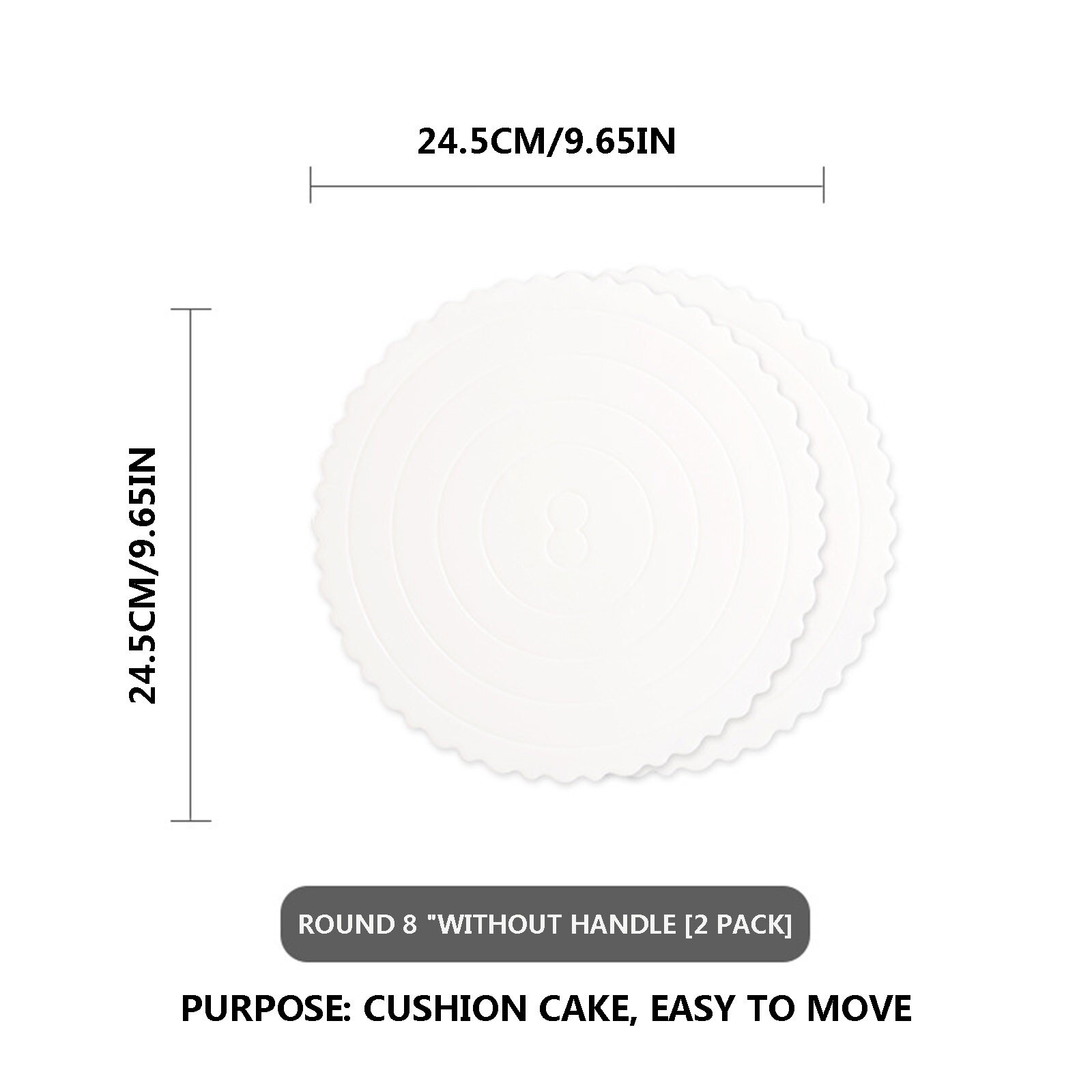 Reusable Mousse Cake Board Plastic Round Square Cake Base Cupcake Dessert Tray Display Stand For Home Wedding Birthday Party: Sky Blue
