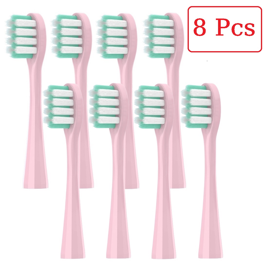 4/8/12/16 Pcs Replacement Brush Heads For usmile Electric Toothbrush Head Deep Clean Type / Soft Bristle Type: WHITE