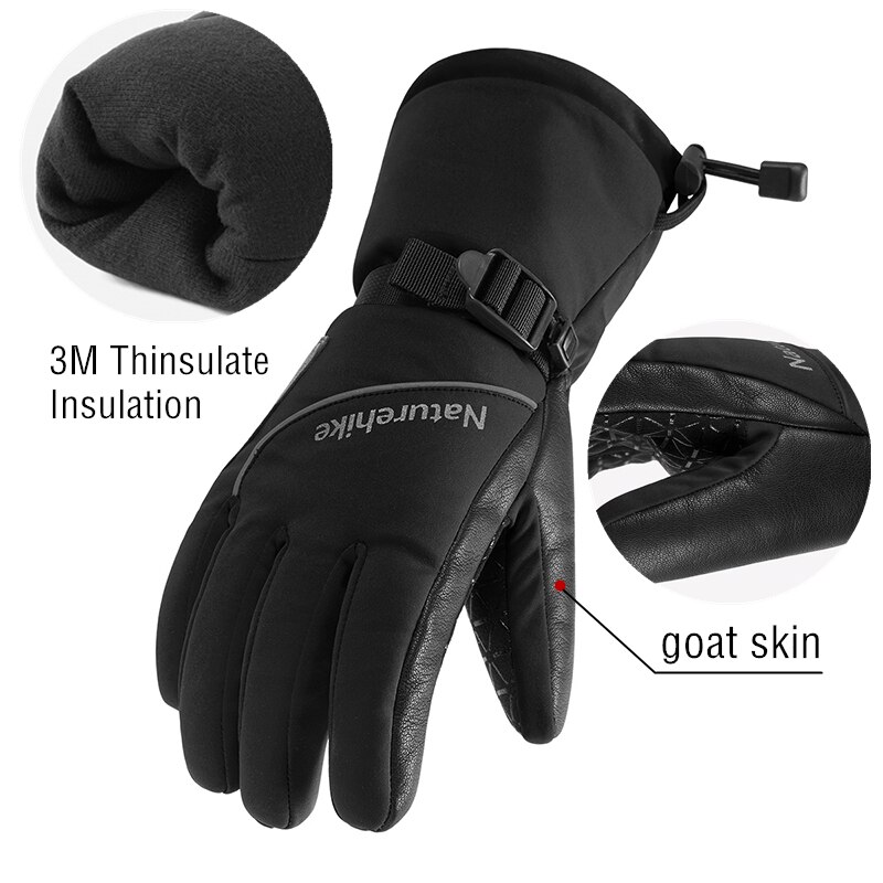 Naturehike snowboardhandschoenen 3m thinsulate waterdichte thermische handschoenen winterbestendige sneeuwhandschoenen winterhandschoenen dames heren skihandschoenen
