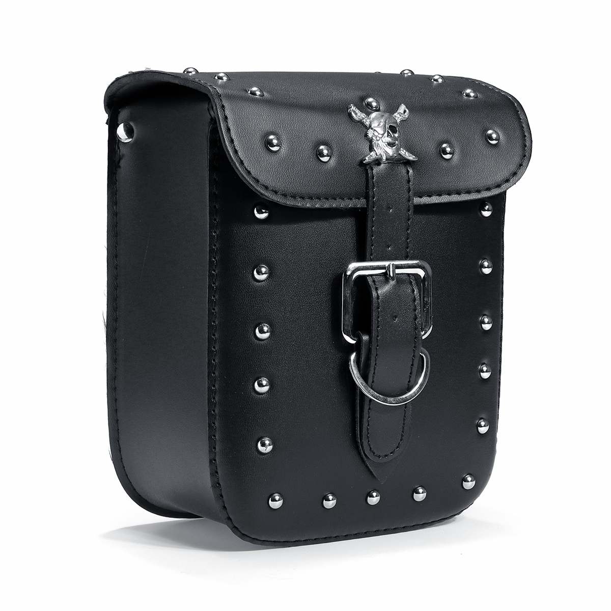 Für Softail Dyna 1 einstellen Schwarz Wasserdicht Rennen Motorrad Werkzeug Tasche Reisetaschen Koffer Gepäck Satteltaschen mit Niet Schädel