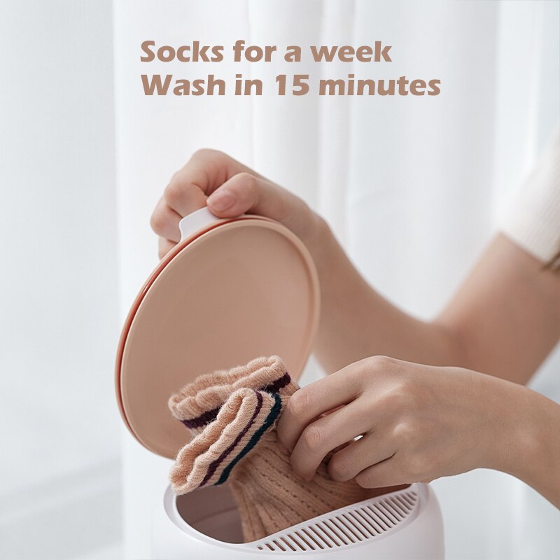 Machine à laver à lessive intelligente, Turbo chaussettes domestiques, petite lumière bleue, antibactérien, sous-vêtements, chaussettes, artef