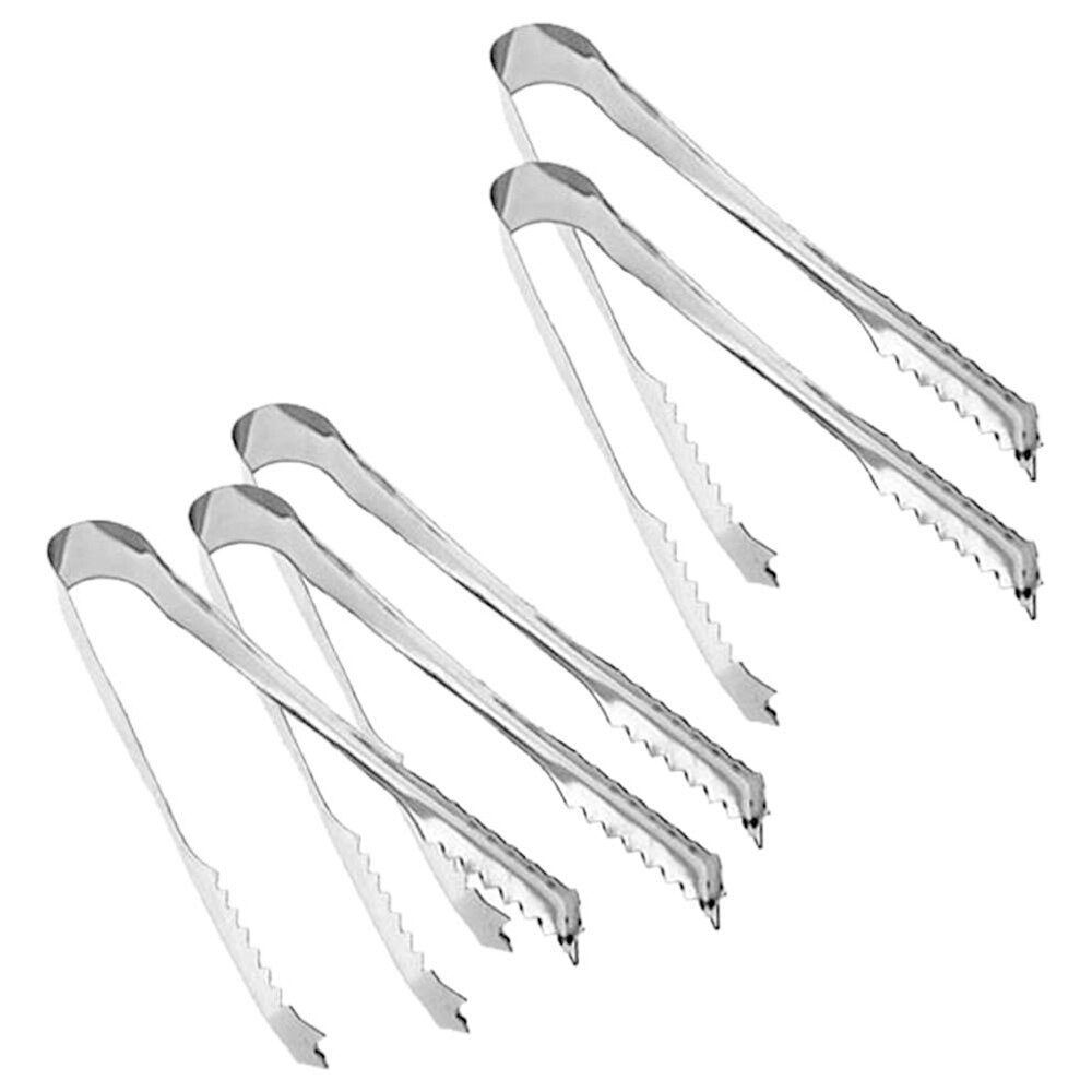 Stainless Steel Buffets Tongs Ice Scoop Set BBQ Ice Sugar Scoops Buffet Ice Tongs BBQ Party Kitchen Cooking Tools