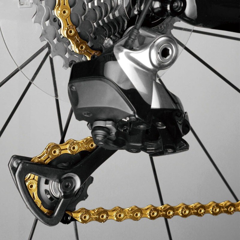 Original Boxed KMC Kette 8/9/10/11/12 Geschwindigkeit Kette X8 X9 X10 X11 X12 Z 8,3 X9L X11EL X11SL Gold/Silber MTB Rennrad Kette