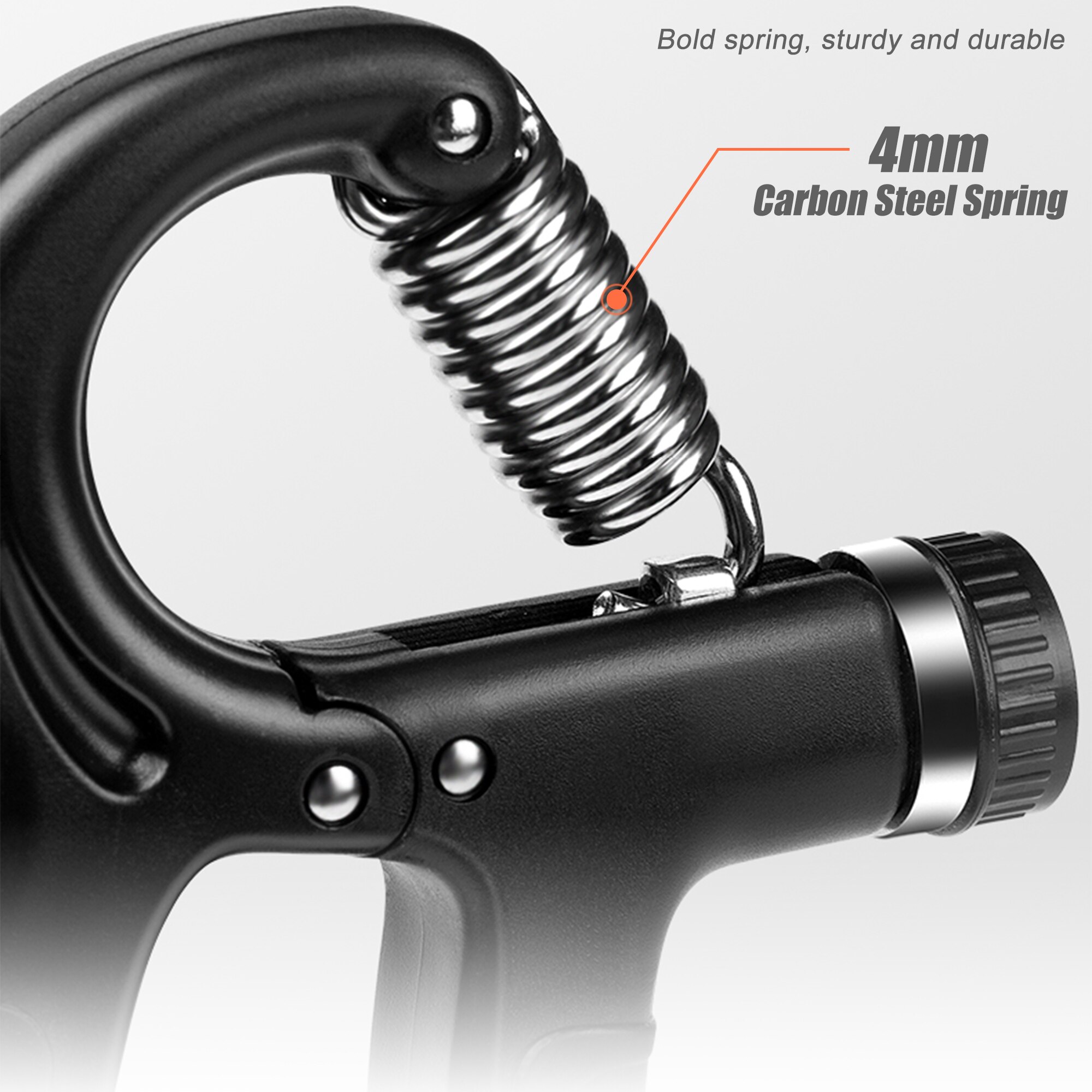 5-60Kg Adjustable Heavy Gripper Fitness Hand Exerciser Grip Wrist Training Increase Strength Spring Finger Pinch Carpal Expander