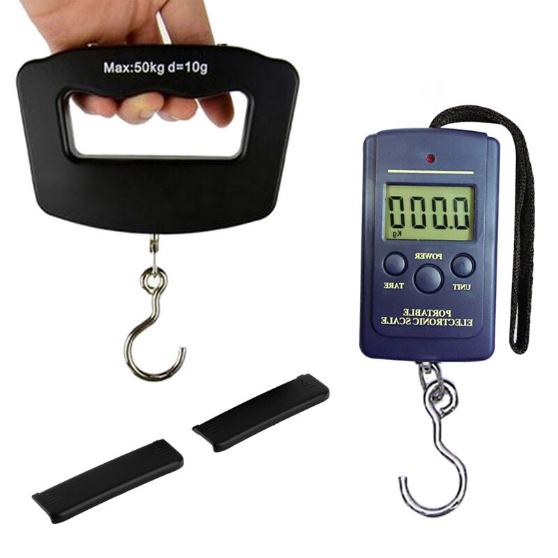 Pequeña báscula electrónica portátil Mini balanza electrónica LCD electrónica Digital maleta de viaje bolsa balanza para colgar equipaje 1 Uds