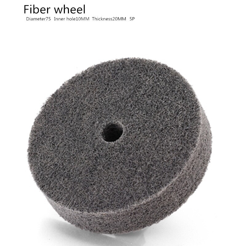 3 inch fiber wheel nylon polishing wheel table grinder small grinding wire wheel wool mirror polishing piece.: 100# / 10PCS