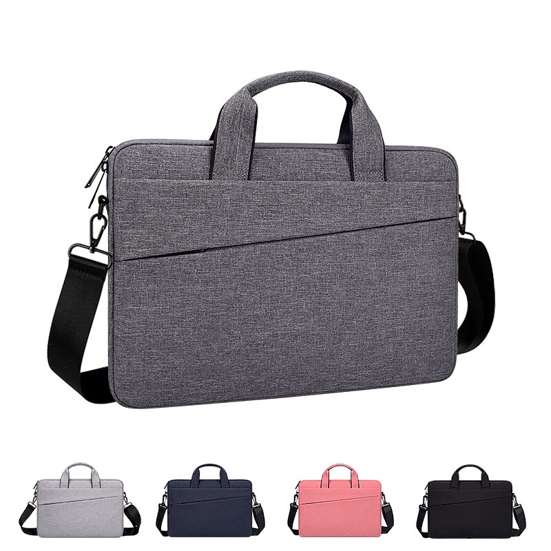 Men Women Briefcase For 13 14 15.6 Inch Laptop Waterproof Oxford Men's Handbag Business Women Single Shoulder Messenger Bag