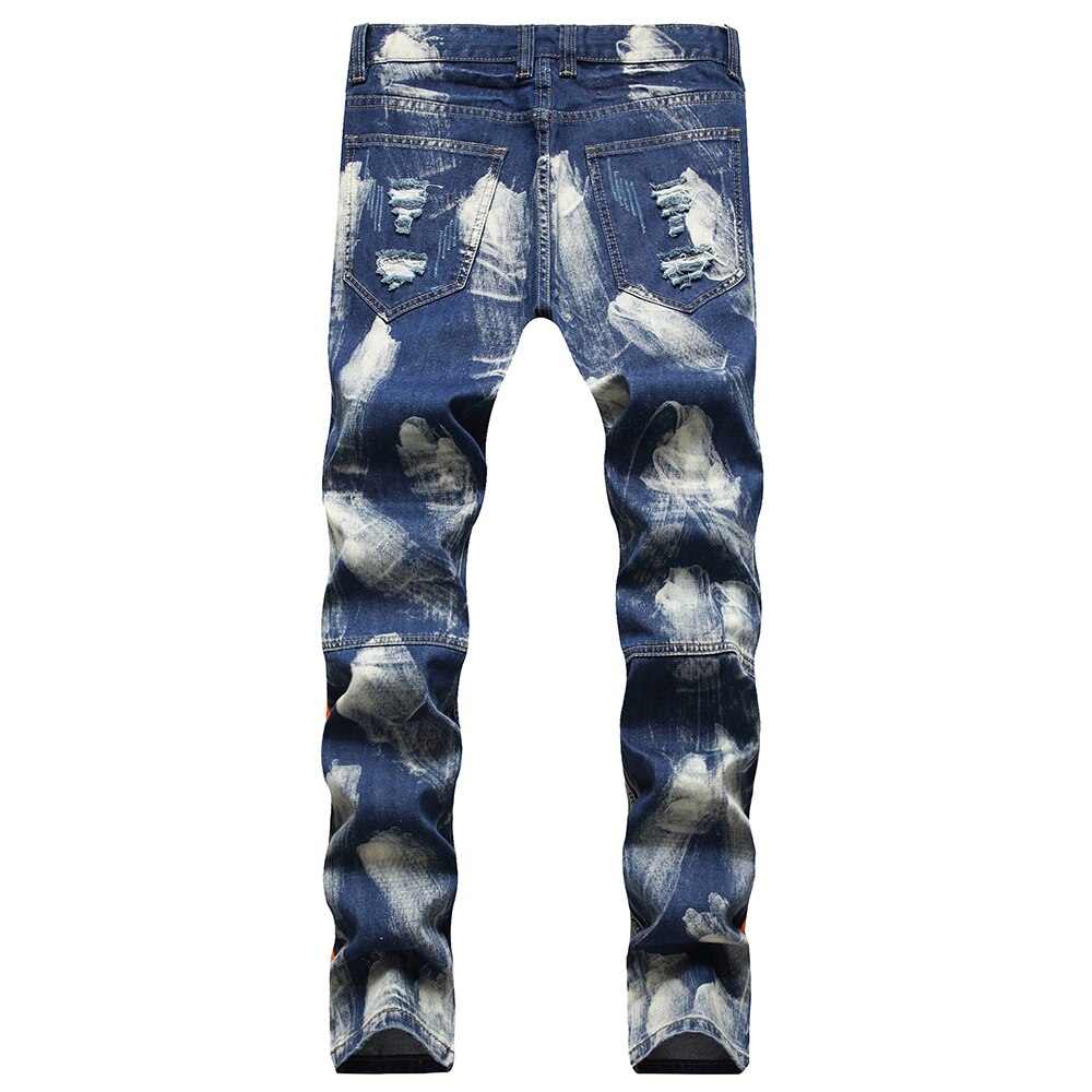 Jean Motard Diesel Noir TYPE-253 Avec Chaîne - Taille W34, Style Japonais, Neuf Avec étiquettes