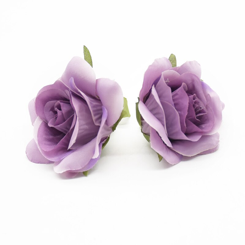 6pcs 7cm Artificial rose heads for Home decoration accessories Flower arrangement Diy Headwear Indoor furnishings Wedding brooch: 5