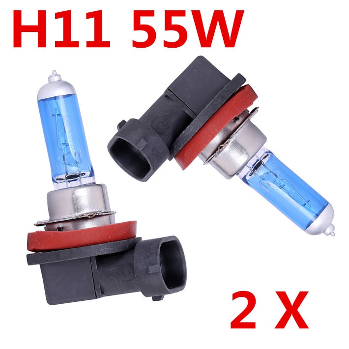 2x H11 Auto Fog Light Bulb Lamp Super White 12 v 55 w 6000 k Halogeen Xenon Auto Styling koplamp voor ford focus 2
