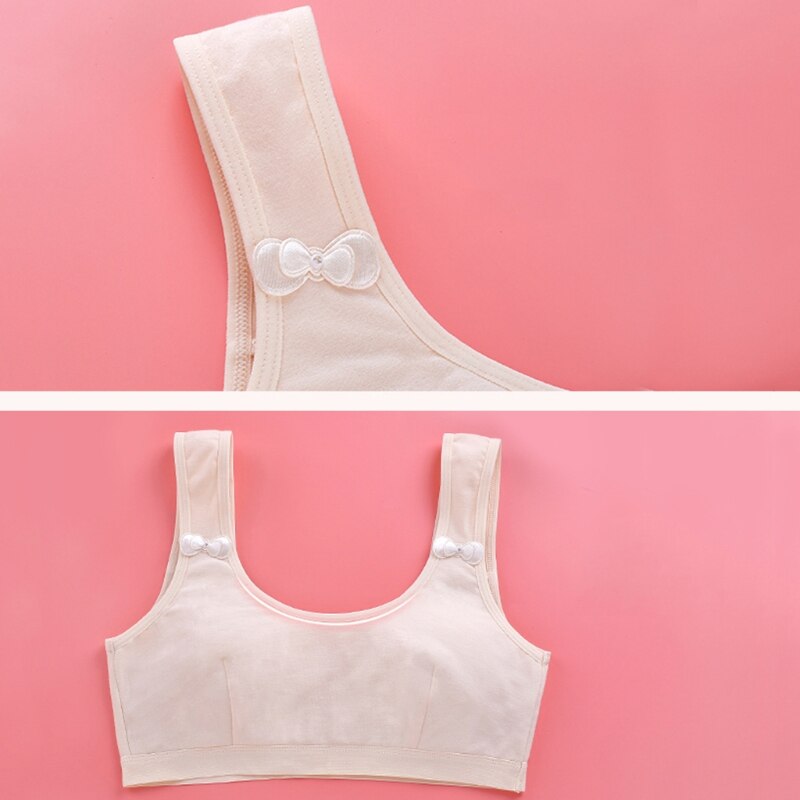 Crop top con spugna imbottita reggiseno sportivo da allenamento per ragazze intimo morbido per reggiseno in cotone per ragazze adolescenti in velocità1