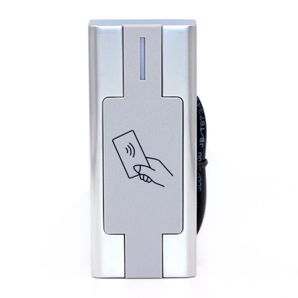 Lecteur de contrôle d'accès en métal, étanche IP67 125KHz/13.56MHz EM MF Wiegand 26 34 Card Reader H2-R: H2R EM HID Reader