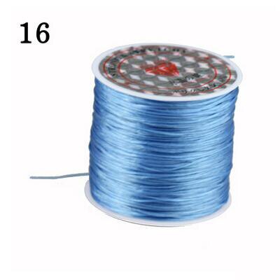 60 M Colorful Flexible Rope DIY Crystal Beading Stretch Cord Elastic Line Beadwork Wire Thread Jewelry Making 21 colors wire