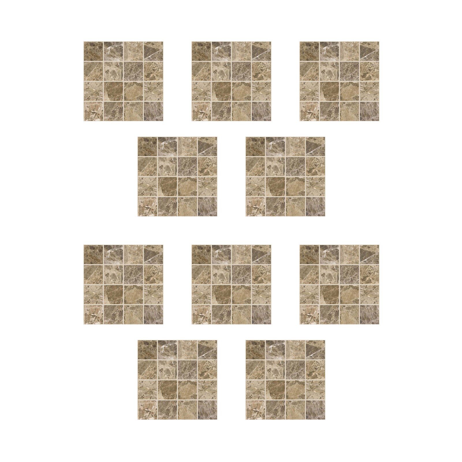 30 #10Pc 3D Waterdichte Kristal Tegel Stickers Diy Zelfklevende Stickers Patroon Keuken Backsplash Badkamer Wandtegel sticker