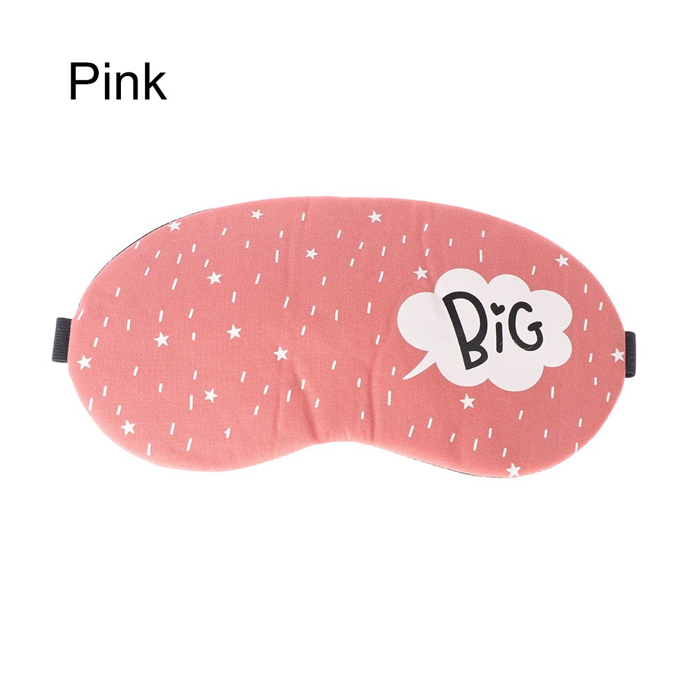 1PC 3D Soft Padded Shading Eye Mask Sleep Eyeshade Cartoon Starry Sky Eye Blindfold Patch Sleeping Aid Accessory Relaxing Tools