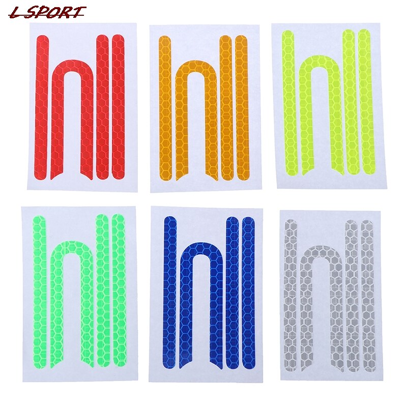 4Pcs/set Electric Scooter Reflective Stickers For M365 Reflective Sticker For Safety Night Riding Cycling Scooter Parts