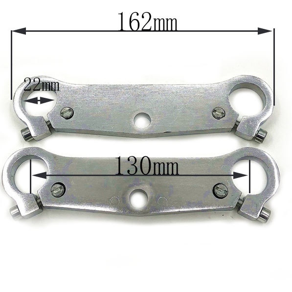 Front Fork 22 25 35mm inverted shock absorber direction device upper and lower plate for 47cc49cc Mini Moto Dirt Bike Motorcycle: 22MM