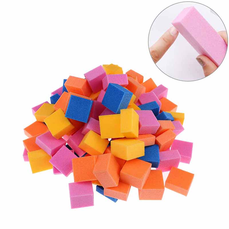 1pack Mini Nail Sanding Sponge Buffers Block Irregular Sanding Sponge Polishing Nail Files Buffer DIY Nail Art Pedicure File