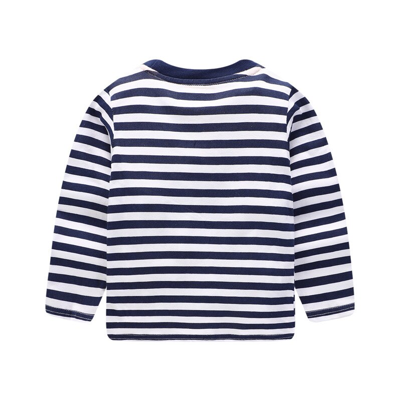 T-shirt manches longues garçon | Vêtements en coton, à rayures, pour enfants