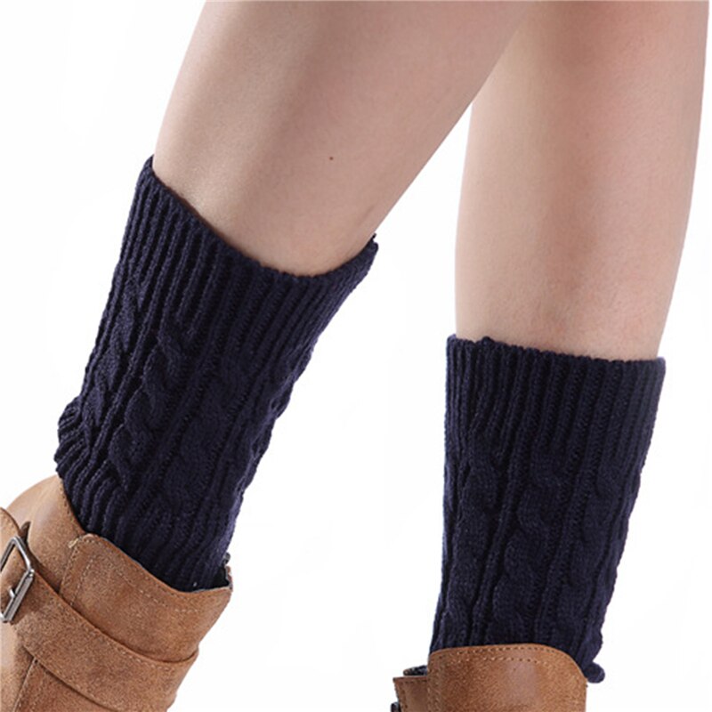 Jambières en tricot thermique pour femme, jambières, manches courtes, à la , chauffe-pieds, pour l&#39;hiver