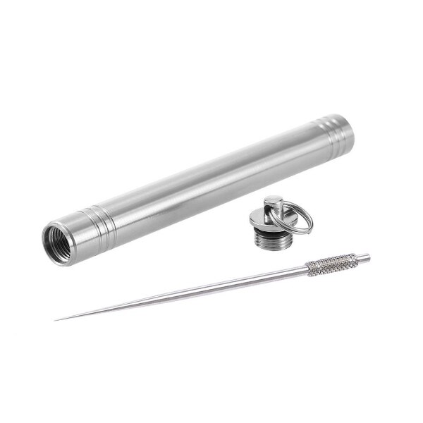 SDFC-Outdoor Draagbare Titanium Legering Tandenstokers Opslag + Herbruikbare [Niet giftig] Titanium Legering Tandenstoker