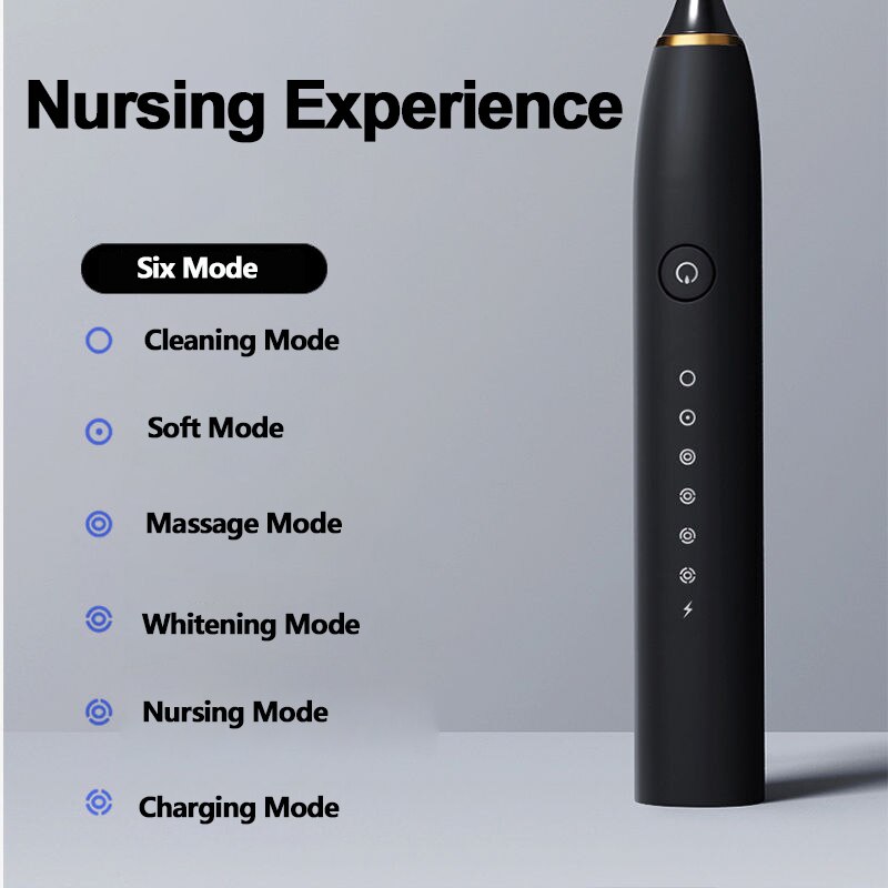 Sonic Electric Toothbrush Rechargeable Adult Timer Brush 42000 Time/Min Ultrasonic Washable Electronic Whitening Teeth Brush